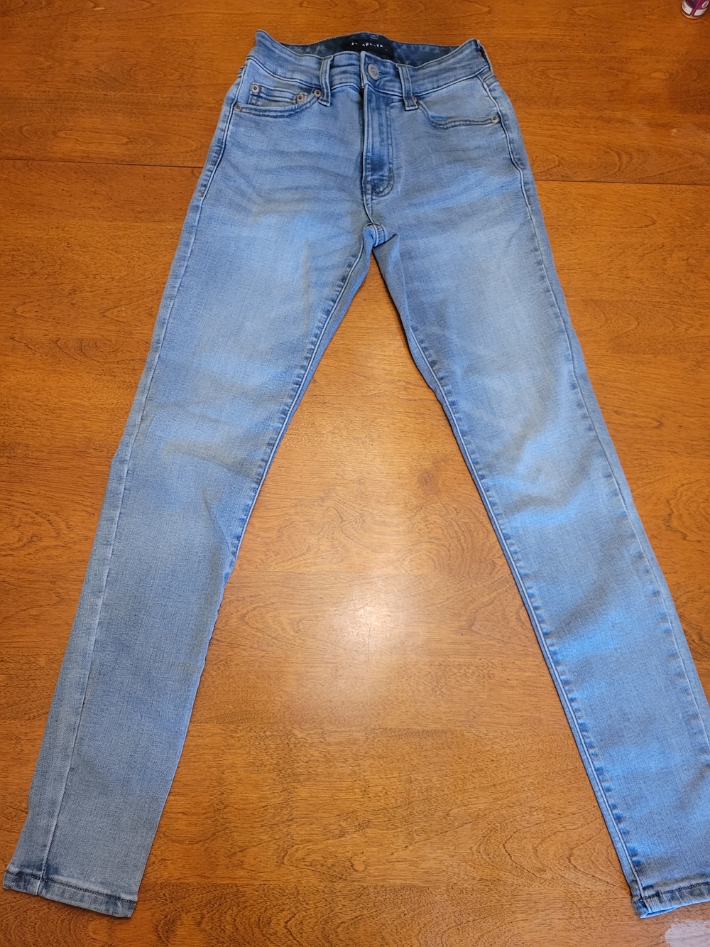 Aeropostale Light Blue High Rise Jeggings | 000
